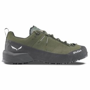 Férfi alacsony túrázó teljes bőr cipő SALEWA Wildfire Leather 2 GTX M faded green black kép