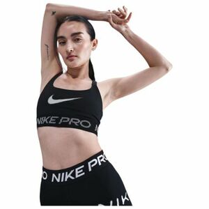 Női edzősport melltartó NIKE PRO W NP LS BRA TT GRX BLACK WHITE WHITE kép