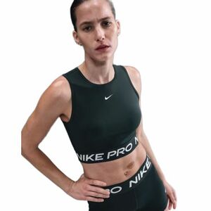 Női ujjatlan edzőpóló NIKE PRO DF CROP TANK SEAWEED WHITE kép