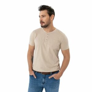 Férfi rövid ujjú póló VOLCANO TM-HUBRIS-BEIGE kép