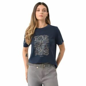 Női rövid ujjú póló VOLCANO T-UNIQ-NAVY kép