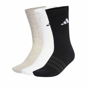 Zoknik ADIDAS 3PACK-C ESS CRW 3P MGREYH WHITE BLACK kép