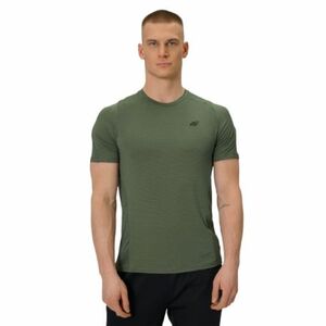 Férfi rövid ujjú futó póló 4F TSHIRT FNK M1775-43S-KHAKI kép