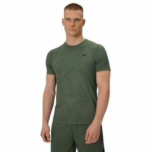 Férfi rövid ujjú futó póló 4F TSHIRT FNK M1778-43A-KHAKI ALLOVER kép