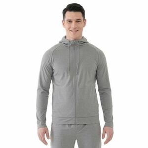 Férfi edzőpulóver cipzárral 4F SWEATSHIRT FNK M631-25M-GREY MELANGE kép