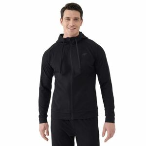 Férfi edzőpulóver cipzárral 4F SWEATSHIRT FNK M631-20S-DEEP BLACK kép