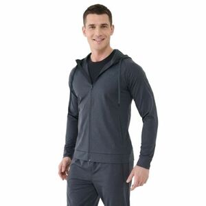Férfi edzőpulóver cipzárral 4F SWEATSHIRT FNK M631-22M-ANTHRACITE MELANGE kép