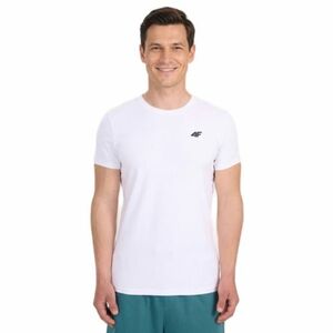 Férfi rövid ujjú póló 4F TSHIRT M3340-10S-WHITE kép