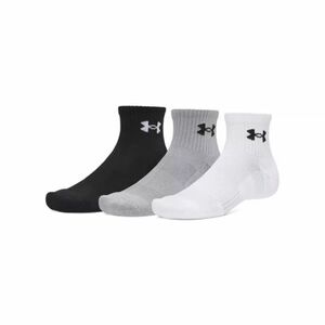 Zoknik UNDER ARMOUR 3 PACK-UA Performance Cotton Qtr-WHT kép