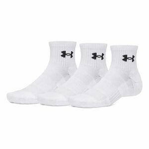 Zoknik UNDER ARMOUR 3 PACK-UA Performance Cotton Qtr-WHT kép