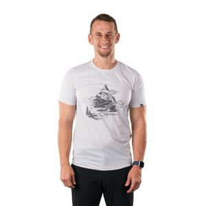 Férfi rövid ujjú túrázó póló NORTHFINDER NADAR-529creamwhite kép