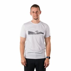 Férfi rövid ujjú túrázó póló NORTHFINDER NAZAREN-529creamwhite kép