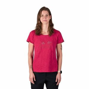 Női rövid ujjú túrázó póló NORTHFINDER HELENA-510cherry kép