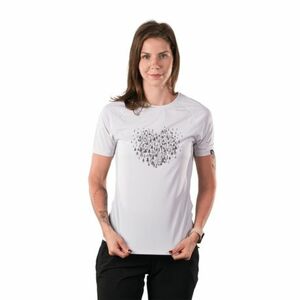 Női rövid ujjú túrázó póló NORTHFINDER INES-529creamwhite kép