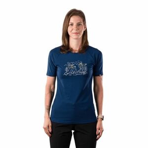 Női rövid ujjú túrázó póló NORTHFINDER IVANA-346navy kép