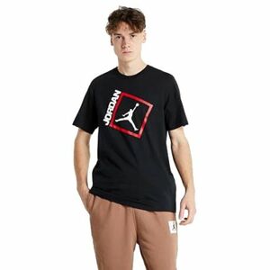 Férfi rövid ujjú póló NIKE M JORDAN JUMPMAN BOX SS CREW-011 BLACK kép