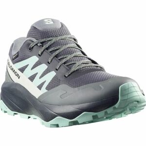 Női alacsony túracipő SALOMON Outscape GTX W asphalt clearly aqua lichen kép