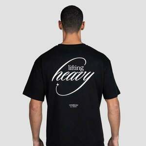 GymBeam Lifting Heavy T-shirt Black kép