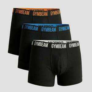 GymBeam Men‘s FIT Boxers 3Pack Black kép