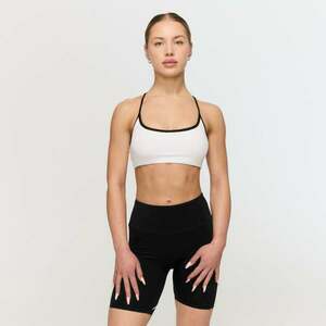 GymBeam Varsity Sports Bra White kép