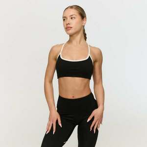 GymBeam Varsity Sports Bra Black kép
