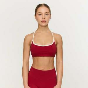 GymBeam Varsity Sports Bra Red kép