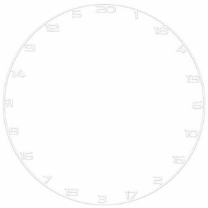 Bullet számgyűrű steel sisal táblákhoz, fehér kép