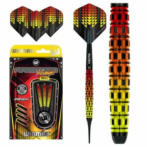 Dart szett soft Winmau Firestorm Flame Tapered 20g, 90% gravírozott kép