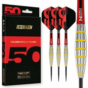 dart nyíl steel Red Dragon Darts 50 Years -Shockwave 24gr 85% gravírozott kép