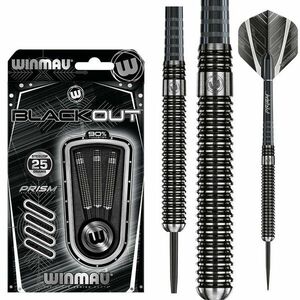 Dart szett steel Winmau Blackout 1, 25g, 90% gravírozott kép