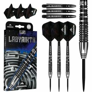 Dart szett steel Mission Labyrinth 22g, 90% gravírozott kép