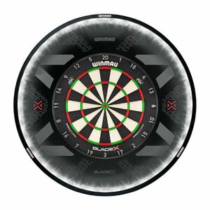 darts tábla sisal Winmau Blade X - Official PDC Dartboard + Winmau Plasma világítás + Winmau Blade X falvédő csomag kép