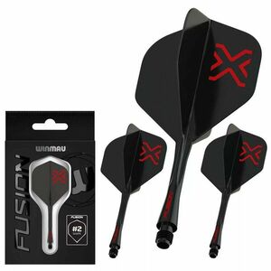 Darts toll és szár egyben Winmau Fusion Blade X fekete, No2 toll és hosszú szár kép