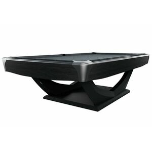 pool biliárd asztal Dynamic Axion 9' matt fekete színben, választható színű Simonis 760 vagy 860 posztóval kép