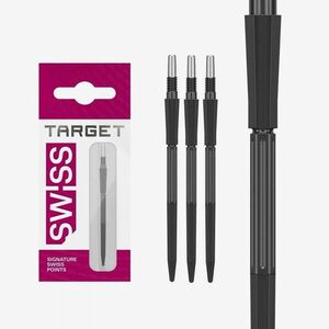 Darts fémhegy TARGET Swiss Point Elysian Archetype 43, fekete 42mm kép