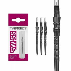Darts fémhegy TARGET Swiss Point TRB, fekete 30mm kép