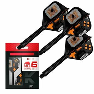 Darts integrált tollszár Target K-Flex Game Over, No6 toll és hosszú szár kép