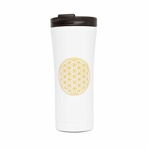 Rozsdamentes acél bögre 480 ml - Flower of life - Bodhi kép