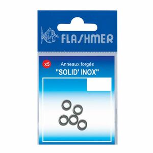 Flashmer Jig Solid Ring tengeri horgászathoz, rozsdamentes acél, N°9 kép