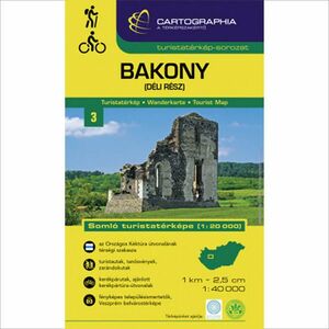 Cartographia Bakony (déli rész) turistatérkép kép