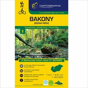 Cartographia Bakony (északi rész) turistatérkép kép