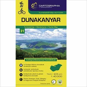 Cartographia Dunakanyar turistatérkép kép