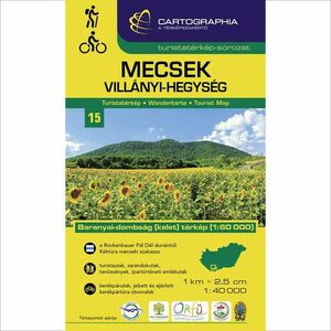 Cartographia Mecsek, Villányi-hegység turistatérkép kép