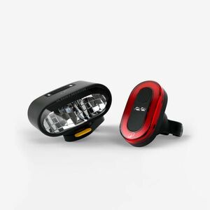 Decathlon Kerékpár lámpa szett, első és hátsó, USB-C tölthető, 400 lumen - ST930 kép