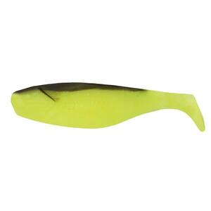 Mann's Gumihal 4.5 cm SHAD FCHBB 15 db / csomagolás, fluo sárga, fekete háttal kép