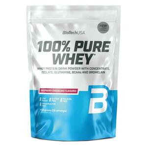 Biotechusa 100% Pure Whey tejsavófehérje, málnás sajttortaízű, 454 g kép