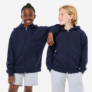 Decathlon Gyerek melegítőfelső, cipzáros, kapucnis kép