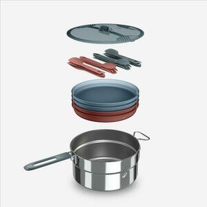 Quechua Edénykészlet, rozsdamentes acél, 4 személyes, 18 elemes - 100-as kép