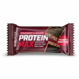 Biotechusa Fehérjeszelet, eperízű, 45 g - Protein Max kép