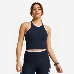 Domyos Női fitnesz ujjatlan crop top, úszóhát kialakítás kép
